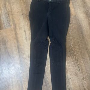 Black Riding Pants with Knee Patches